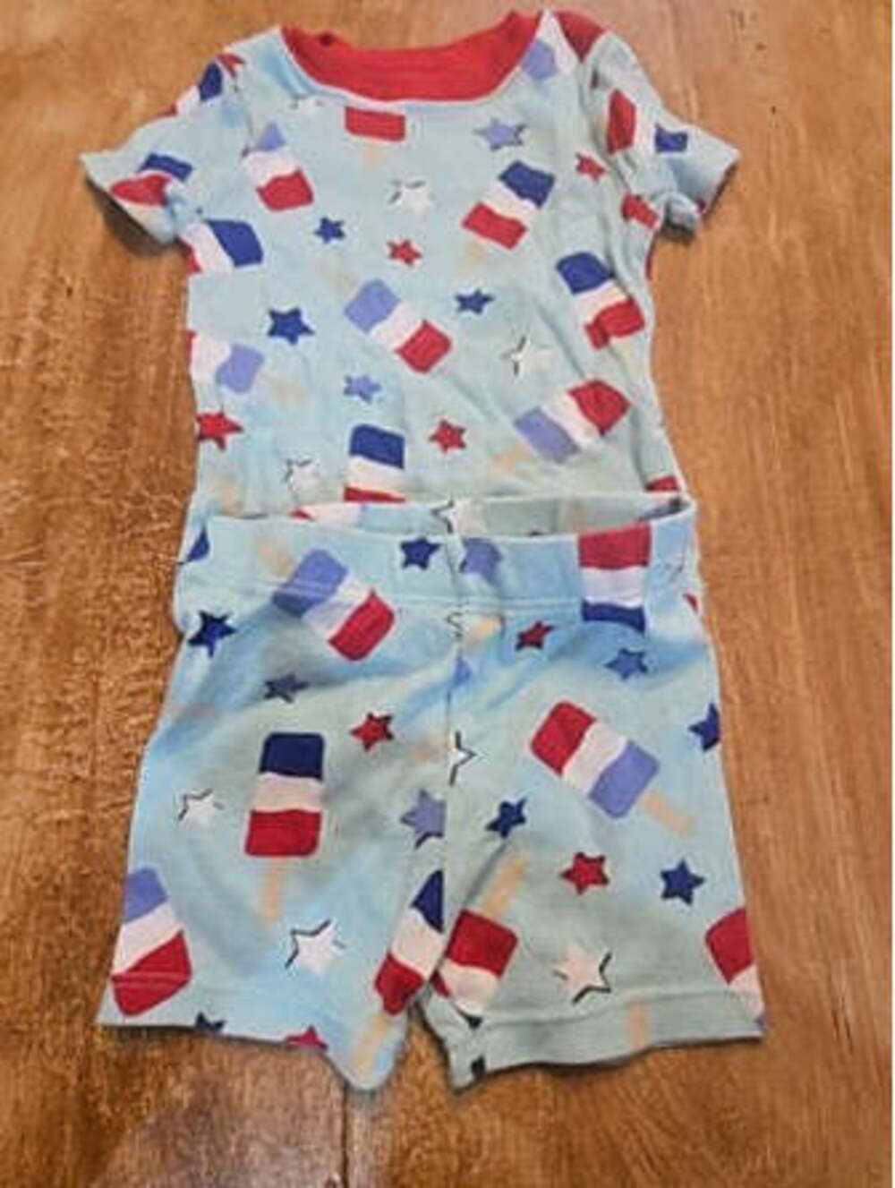 RWB Celebrate patriotic 2 piece patriotic pjs, 12M B